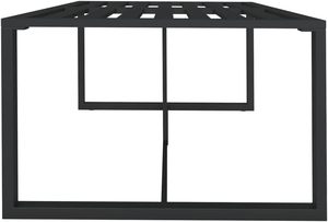 Hiện đại ngoài trời bàn ăn 120x60x66 cm nhôm bền kim loại cho sân sử dụng - Product Image 5