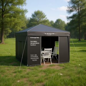 Tente pop-up avec auvent en tissu Oxford, simple couche, ouverture automatique rapide, utilisation en extérieur quatre saisons - Product Image 2