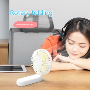 USB Charging Portable Mini Handheld Fan 3-Speed Folding Cooler with Stand Wearable Small Fan with High Comfort & Convenience - Product Image 2
