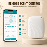 Diffuseur d'arômes intelligent 4G électrique contrôlé par application, 400 ml, sans eau, mural, pour la maison