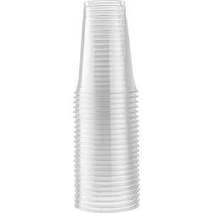 Gobelets en plastique PET jetables personnalisés à paroi simple, diamètre 90 mm, 8 oz, 9 oz, 10 oz, 12 oz, 20 oz, 24 oz, 16 oz, avec logo de marque - Product Image 3