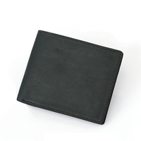 Dompet Minimalis Unisex Tipis dengan Kantong Depan, Penjepit Uang, Pelindung RFID, Tempat Kartu Kredit, Dompet Lipat Pendek