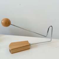 Wooden Vibraslap Percussion Instrument Orff Music Teaching Aid Rhythm Clacker for Kids