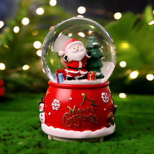 Sfera di cristallo di babbo natale, ornamenti per carillon che girano automaticamente la <span class=keywords><strong>neve</strong></span> regali per bambini carillon di natale regali di natale/ - Product Image 4