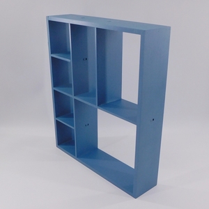 Étagère murale en bois multi-compartiments pour plantes, présentoir <span class=keywords><strong>cube</strong></span> avec design Art Déco et fonction de suspension pour vase mural - Product Image 3