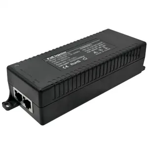 Inyector Gigabit personalizado, interruptor POE pasivo, adaptador de fuente de alta potencia para cámara IP, 1000Mbps, 48V, 52V + 0.5A-1,5, inyector APOE