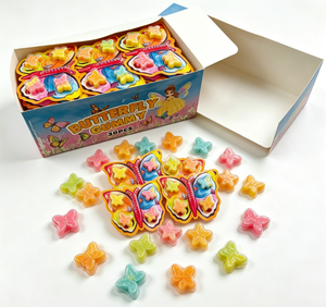 BESTAR Venta Directa <span class=keywords><strong>de</strong></span> Fábrica, <span class=keywords><strong>Dulces</strong></span> Masticables <span class=keywords><strong>de</strong></span> Goma con Sabores Mixtos <span class=keywords><strong>de</strong></span> Frutas Multicolores, Mini Mariposas, Bolsa <span class=keywords><strong>de</strong></span> Golosinas Suaves para Niños - Product Image 2