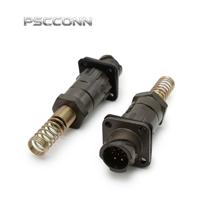 Connecteur électrique industriel PSCCONN série FQ, connecteur circulaire étanche IP67, fiche et prise aviation à baïonnette