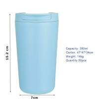 Bouteille de café isotherme en acier inoxydable de 380 ml – Gobelets personnalisés en gros pour événements et cadeaux