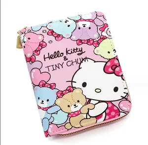 Cute Female Student Coin Purse Cartoon Helloed A Kitty Short Zipper Wallet Product Mini Wallet For Girls