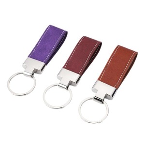 Llaveros de Cuero Ecológicos con Logotipo Personalizado en Relieve, de Aleación de Zinc, para Hombre y Mujer, en Rojo, Negro, Azul y Marrón, al por Mayor - Product Image 5