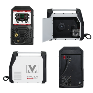 LEVIN Nouvelle machine <span class=keywords><strong>à</strong></span> <span class=keywords><strong>souder</strong></span> DC 200A ARC/MAG/<span class=keywords><strong>MIG</strong></span>/<span class=keywords><strong>TIG</strong></span> avec gaz pour aluminium, acier inoxydable et acier au carbone, cycle de service de 25% - Product Image 6