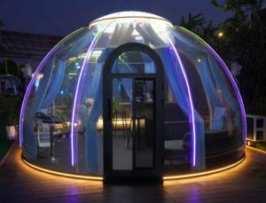 Pieghevole e pulito trasparente camera trasparente per eventi tenda camera d'albergo design casa mobile case di lusso yurt tenda glamping per pc cupola - Product Image 6