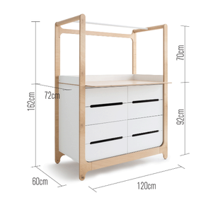 <span class=keywords><strong>Armoire</strong></span> robuste pour bébé avec 8 tiroirs, <span class=keywords><strong>armoire</strong></span> de rangement sécurisée pour enfants <span class=keywords><strong>et</strong></span> penderie - Product Image 2