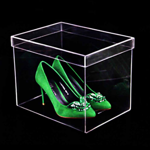 Luxury Drop Front Slide Out Rõ Ràng Trong Suốt Acrylic Lưu Trữ Hiển Thị Hộp Giày Với Ngăn Kéo - Product Image 4
