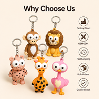 Porte-clés personnalisé en PVC caoutchouc 3D, figurine mignonne d'anime ou de dessin animé, pour cadeaux de co-marquage de marque