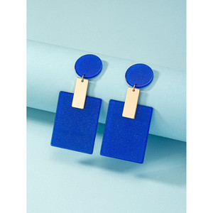 Boucles d'oreilles pendantes scintillantes en or Glam - Product Image 5