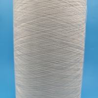 Fil texturé DTY 32S 100% polyester aspect coton, finition mate, doux au toucher, effet desserré, vente en gros usine