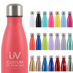 Bouteille d'eau isotherme en acier inoxydable avec revêtement en poudre durable, idéale pour la promotion - Product Image 1