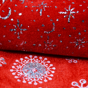 <span class=keywords><strong>Bonnet</strong></span> <span class=keywords><strong>de</strong></span> Noël imprimé <span class=keywords><strong>pailleté</strong></span> en flanelle scintillante avec poudre d'argent, style printemps - Product Image 3