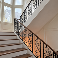 Ace système de Balustrade en aluminium, main courante en aluminium, balustrades en verre, Balustrade extérieure pour Villa