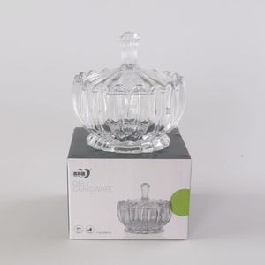 Pot à bougie en cristal avec couvercle en cristal, pot à bonbons décoratif, bonbonnière <span class=keywords><strong>pas</strong></span> chère, cadeau pour femme, vente en gros d'usine - Product Image 6