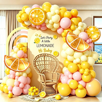 Kit d'arche de ballons en gros avec ballons en aluminium citron pour la décoration de fêtes d'anniversaire, de baby showers et de mariages