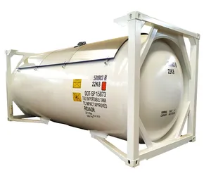 Un imdg T50 LPG lỏng khí clo 20ft ISO Tank container để bán