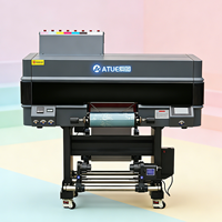 Imprimante UV DTF A3 ATUE 30CM à trois têtes, effet feuille d'or, imprimante TPU, machine d'impression UV