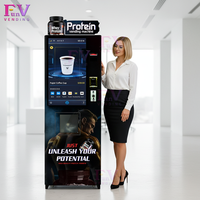 Distributeur automatique de boissons protéinées personnalisé avec fonction SDK, écran tactile, boissons chaudes/froides, écran 32 pouces pour salons de clubs haut de gamme
