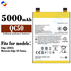 Batterie de secours pour téléphone QC50 5000mAh 3.91V pour Motorola Edge 2024 Edge 50 Fusion - Product Image 2