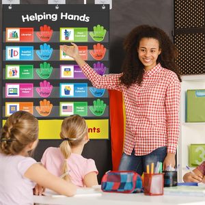 Tabla de Tareas para el Aula con Diseño de Manos Ayudantes, Tabla de Gestión de Tareas, Material Didáctico para Preescolar - Product Image 2