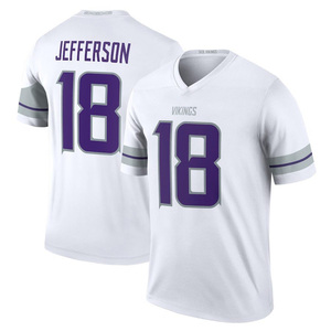 卸売ステッチアメリカンフットボールジャージ新シーズン #18ジェファーソン #3アディソンミネソタバイキング刺繍ジャージ - Product Image 1