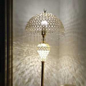 Lámpara de Pie Moderna de Cristal Dorado para Decoración de Sala de Estar, Lámpara de Interior HM-F-002 - Product Image 4