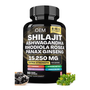 Nhãn tùy chỉnh Himalaya Ashwagandha Rhodiola Rosea khoáng chất hỗ trợ não tăng cường sức mạnh nam shilajit nhựa chiết xuất viên nang - Product Image 1