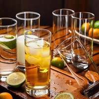 8-14 OZ Tumbler Forme Cylindrique Verres Collins Verre Highball Verre Jus Cocktails Long Drink Cups