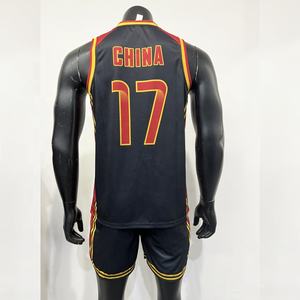 Benutzer definiertes Design Logo Basketball Wear Sublimation Basketball Trikot Uniform Team Club Nummer Genähtes Basketball Set - Product Image 6