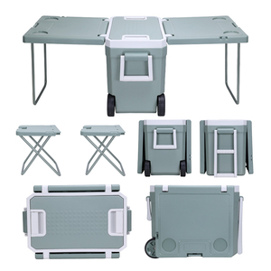 Gint New Out Roues Refroidisseur Camping Outdoor Gear Chilly Bins 32L <span class=keywords><strong>Table</strong></span> et chaises pliables Refroidisseur de <span class=keywords><strong>table</strong></span> de pique-nique - Product Image 3