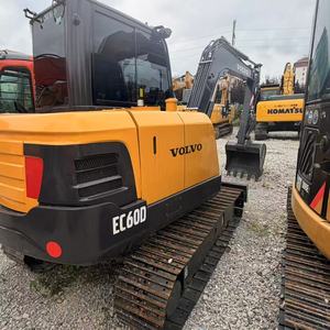 Excavadora Volvo Ec60d Usada, Pocas Horas, Buen Estado, Lista para Trabajar en Construcción, Gran Potencia, Sin Fugas de Aceite, Mejor Precio, Oferta Rápida - Product Image 4