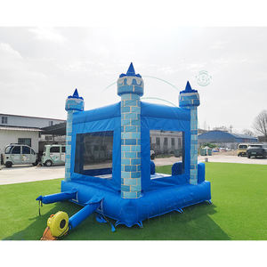 Château gonflable commercial personnalisé pour enfants, utilisation intérieure/extérieure, bleu, pour tout-petits - Product Image 6