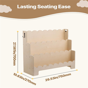 <span class=keywords><strong>Montessori</strong></span> Design capesante <span class=keywords><strong>libreria</strong></span> in <span class=keywords><strong>legno</strong></span> per bambini moderno soggiorno camera da letto con 2 ganci doppi - Product Image 3