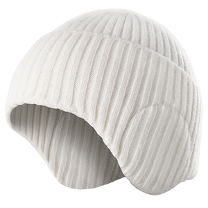 Bonnet d'hiver pour femmes, bonnet crâne épais en polaire avec oreillette en tricot, style personnage, couvre-oreilles de ski et bonnets chauds - Product Image 1