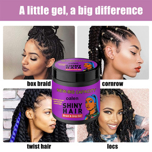 Gel Coiffant Luxfume 17oz Anti-Flocons Brillance Intense pour Tresses, Twists, Locs et Bords – Contrôle des Frisottis, Tous Types de <span class=keywords><strong>Cheveux</strong></span>, Non Gras - Product Image 4