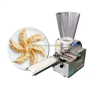 Machine d'emballage de boulettes frites japonaises de bureau de petite taille fabrication de gyoza de boulettes fabricant d'empanadas semi-automatique de haute qualité