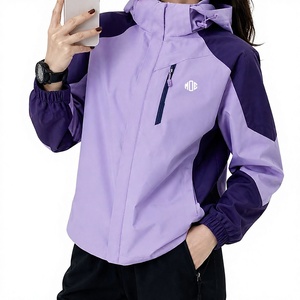 Trendy Custom Women's Waterproof Softshell Windbreaker <b>Jackets</b> Lightweight Hooded Outdoor Windbreaker OEM Hiking <b>jacket</b> for <b>men</b> - Product Image 4