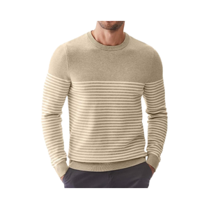 <span class=keywords><strong>Maglione</strong></span> da <span class=keywords><strong>uomo</strong></span> Casual <span class=keywords><strong>Slim</strong></span> <span class=keywords><strong>Fit</strong></span> a girocollo a righe lavorato a maglia a maniche lunghe top con Logo caldo con scritta autunnale - Product Image 1