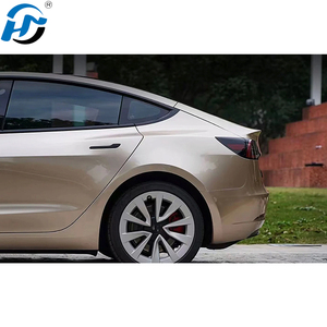 Vente en gros PET TPU Cast HD Glossy Liquid Metal Champagne Dark Car Wrap Vinyl Un rouleau complet 1. 52X1.8 M/5X60FT Factory Direct - Product Image 5