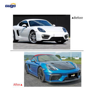 Ensemble de pare-chocs avant GUGO pour <span class=keywords><strong>Porsche</strong></span> Cayman 981 Conversion en 982 GT4 Facelift Package Ensemble de panneaux de carrosserie avant - Product Image 3