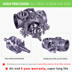 Water Cooling Oil Free <b>Screw</b> Air Compressor 37 45 55 75 90 110kw 50 60 75 100HP 8 10bar Strong Durability Reliable - Product Image 3