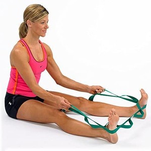 Sangle de yoga multi-boucles verte en PP, ceinture d'étirement unisexe pour fitness et mise en forme, corde de tension, équipement d'entraînement de yoga - Product Image 2